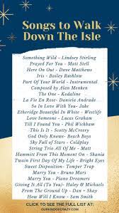 Are you wanting the wedding march or something less traditional? Songs To Walk Down The Aisle To In 2020 Classic Romantic This List Has Over 100 Songs To Wedding Ceremony Music Best Wedding Songs Wedding Ceremony Songs