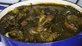 I ground the bitter leaves separately while the uziza and scent leaves were mixed together. How To Prepare The Best Black Soup Edo Esan Soup Omoebe Youtube