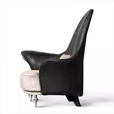 Italian Modern Style Sofa Single Leather Sofa Chair Lazy Sofa Armchair Furniture Luxury Chairs Leather Sofa Chair