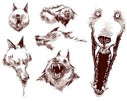 Zoocanvas Hannah Ayoubi Also On Tumblr Scary Drawings Scary Art Scary Wolf
