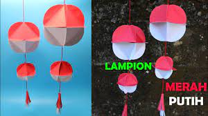 Kamu bisa menemukan cara membuat lampion dari kertas dengan mudah yang bisa kamu tiru. Lampion Kertas Merah Putih 17 Agustus Hiasan Merah Putih Youtube
