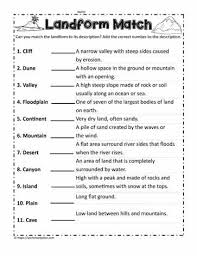 A landform is a natural feature of the earth's surface, and they are great for students to learn about during the elementary years. Free Landforms Worksheets Jaimie Bleck
