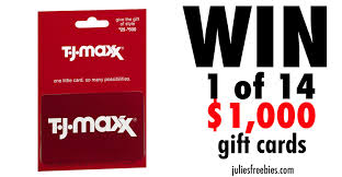 10% off with tjx rewards credit card. Win A T J Maxx Gift Card Julie S Freebies