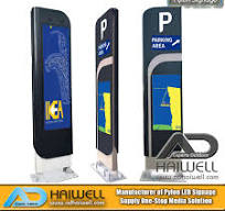 Outdoor Street Furniture LED Display Screen Digital Parking ...