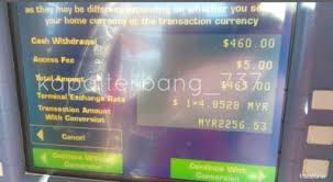 Out of sudden, my maybank atm card got deactivated for no reasons at all, and without prior notice. Using Atm To Withdraw Foreign Currency Overseas