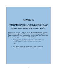 Hadiah latihan persekutuan separuh masa/sambilan (hlps); Http Ehlp Moh Gov My Document Download Syarat 20tawaran 20e 20kumpulan 20pelaksana 202021 Pdf