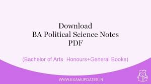 Check spelling or type a new query. Download Ba Political Science Notes Ba Honours General Books Exam Updates