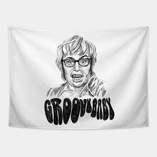 He is undoubtedly the most loved characters in the globe. Austin Powers Sketching Portrait Groovy Baby Austin Powers Tapestry Teepublic Au