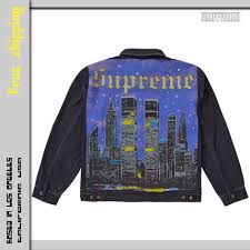 New york painted trucker jacket!! S Xl 19ss Supreme New York Painted Trucker Jacket Supreme ãƒ–ãƒ«ã‚¾ãƒ³ 43830380 Buyma