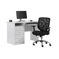 Furniture can not be posted by express because of large package.and lcl(less than container load) freight and custom tax may be higher than goods amount. China White Melamine Home Office Computer Desk With 4 Drawers For Home Furniture Or Office Furniture Manufacturer And Supplier Yifan