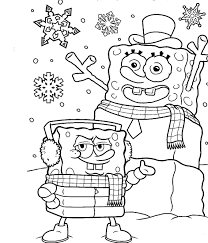 Spongebob Snowman Christmas Holiday Coloring Page Snowman Coloring Pages Birthday Coloring Pages Christmas Coloring Pages