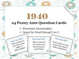 Senior citizens love answering trivia questions. Party Supplies Printable 24 Purse 2 Penny Ante Question Trivia Cards Have You Ever How To Play Penny Ante Penny Ante Game Questions Party Favors Games