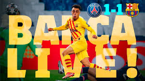 Maybe you would like to learn more about one of these? Barca Live Psg 1 1 Barca Match Center Youtube