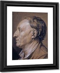 Portrait Of Denis Diderot By Jean Baptiste Greuze