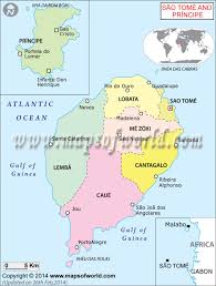 Sao Tome And Principe Map Sao Tome And Principe Sao Tome E Principe Political Map