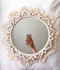 Ayna Modelleri Icin Macrame Evdekorasyonu Art Macramemaker Macramelove Macrameartist Macramecommunit Elisi Fikirleri Yaratici Dekor Bohem Dekorasyon