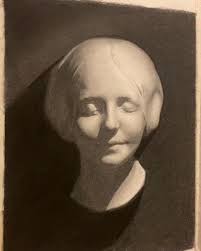 The "Unknown Woman of the Seine" cast—my first cast drawing at the academy  and the one closest to my heart., A 16-year-old girl was found drowned in  the Seine River in Paris, till this day no one know ...