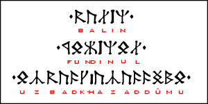 In dingbats > runes, elvish. Cirth Wikipedia
