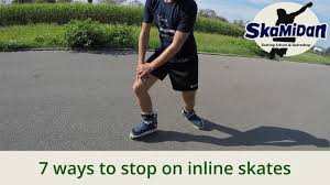 Most inline skates are fitted with brake pads at the back. Inline Skating How To Brake And Stop 7 Ways Without A Heel Brake Fitness Inline Basics 02 Youtube