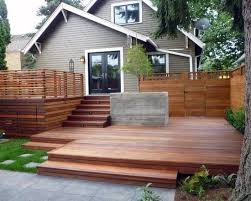 A trex deck was on the top of their list for the backyard with a decorative screen on the sides of the pergola for privacy. Top 60 Best Backyard Deck Ideas Wood And Composite Decking Designs