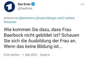 Ein journalist warf annalena baerbock vor, in ihrem lebenslauf falsche mitgliedschaften aufgeführt zu haben. L4med0ofqiulhm