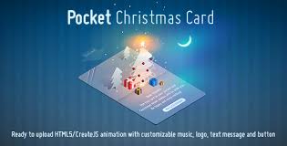 Get yourself an animated christmas card at very affordable prices. Pocket Christmas Card Animated Creative Html5 Template By Kontramax