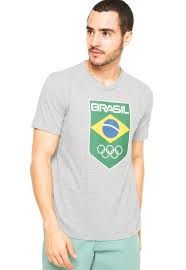 Amizade, atletas, olimpíadas, rio 2016, brasil, rio de janeiro. Camiseta Malwee Tradicional Olimpiadas Cinza Compre Agora Kanui Brasil