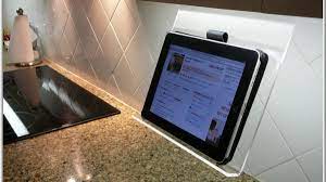 It comes with all the hardware you need for mounting it to a wall or under your top row of kitchen cabinets, so it's never in your way. Calling All Cooks A Simple Affordable Ipad Kitchen Mount Cnet