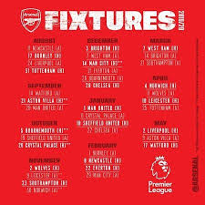 Arsenal Fixtures Of The Upcoming New Season Arsenal Fixtures Arsenal Arsenal Stadium