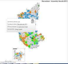 Karnataka Assembly Election Result 2013 Http Www Mapsofindia Com Assemblypolls Karnataka Election Results Html Thematic Map Art