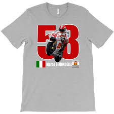 Motogp, mugello qualifying pole position: Custom Marco Simoncelli 58 Super Sic Honda Gresini Motogp T Shirt By Jafarnr1966 Artistshot