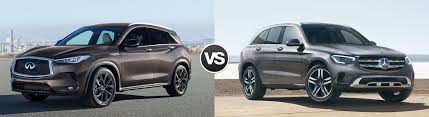 The 2021 infiniti q60 is the type of coupe that instills an elegant impression with its driver and passengers. 2020 Infiniti Qx50 Vs 2020 Mercedes Benz Glc Class Troy Mi