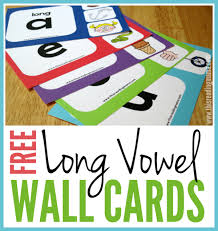 free long vowel wall charts