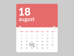 Calendar On Behance Calendar Widget Calendar Template Calender Template