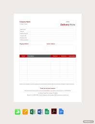Free Delivery Note Example Template In 2020 Notes Template Templates Business Thank You Notes