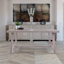 Made by hand to order in buckinghamshire, uk with sustainably sourced solid oak, this striking x frame dining table makes for the ideal addition to any contemporary kitchen or dining space. Kitsilano 1 7m Extending Solid Oak Dining Table Whitewash Oak Dining