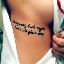 Maybe you would like to learn more about one of these? Through Every Dark Night Quote Tattoo Idea Meaningful Tattoo Quotes Tattoo Quotes Quote Tattoos Girls