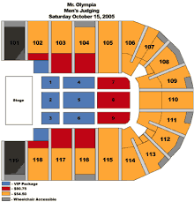 2005 Olympia Seating Charts Orleans Arena