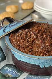 Bake at 350 degrees for 1 hour, uncovered. Hamburger Baked Bean Casserole Creative Culinary