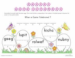 Enter the letters to get anagrams for the word. Unscramble Easter Words Worksheet Education Com Easter Writing Spring Words Writing Printables