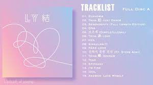 Here is the full love yourself 結 'answer' piano album the songs are in the original order just like how it is in the album. Full Album ë°©íƒ„ì†Œë…„ë‹¨ Bts Love Yourslef Love Yourself çµ Answer Repackage Album Disc A Youtube