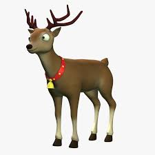Cartoon Reindeer 3d Max Cartoon Reindeer Cartoon Reindeer