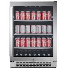 Check spelling or type a new query. Avallon 140 Can 24 In Built In Beverage Cooler In Black And Stainless Steel Abr241sgrh The Home Depot