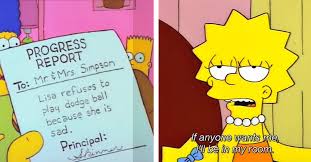 Lisa tells her that she just needs to be sad sometimes, but marge is annoyed by her attitude at the beginning of the episode. 21 Times Lisa Simpson Was A Big Fucking Mood
