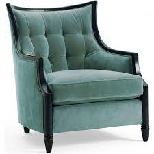 caracole annie exposed wood chair blue upholstered chair upholstered chairs furniture design chair