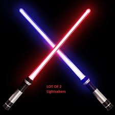 Lot Of 2 Star Wars War Fx Sound Lightsaber Light Saber Sword Free Shipping Lightsaber Saber Sword Star Wars