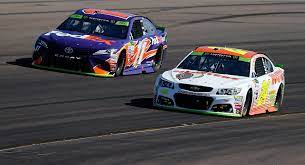 Join us as we crown four champions during nascar championship weekend from nov. Title Hopes End For Denny Hamlin After Hit By Chase Elliott Nascar Com