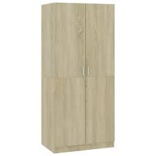 Schuhschrank eiche sonoma 58x162x25 cm schuhkipper dielenschrank schrank maik 2. Vidaxl Kleiderschrank Sonoma Eiche 80 52 180 Kaufland De