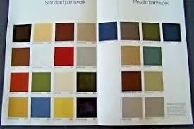 Details About 1981 Mercedes 380sl Owners Sales Brochure Paint Color Chart W107 W126 W123 300d
