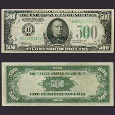 Us 500 Bill I Swear I Ve Seen One Of These In Person My Mom Worked At A Bank When I Was Younger And I Know I Ve Seen On Banknotes Money